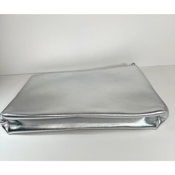 New Silver Metallic Elemis Cosmetic Bag Pouch - Picture 5 of 6